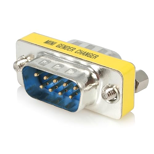StarTech.com Slimline Serial DB9 Gender Changer - M/M - Serial gender changer - DB-9 (M) to DB-9 (M) - GC9SM, Silver
