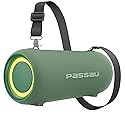 Passau Portable Bluetooth Speakers 40W Peak Loud Stereo Sound, Passive Radiators-Deep Bass, All Day Playtime, Adjustable Strap, BT5.3, IPX5 Wireless