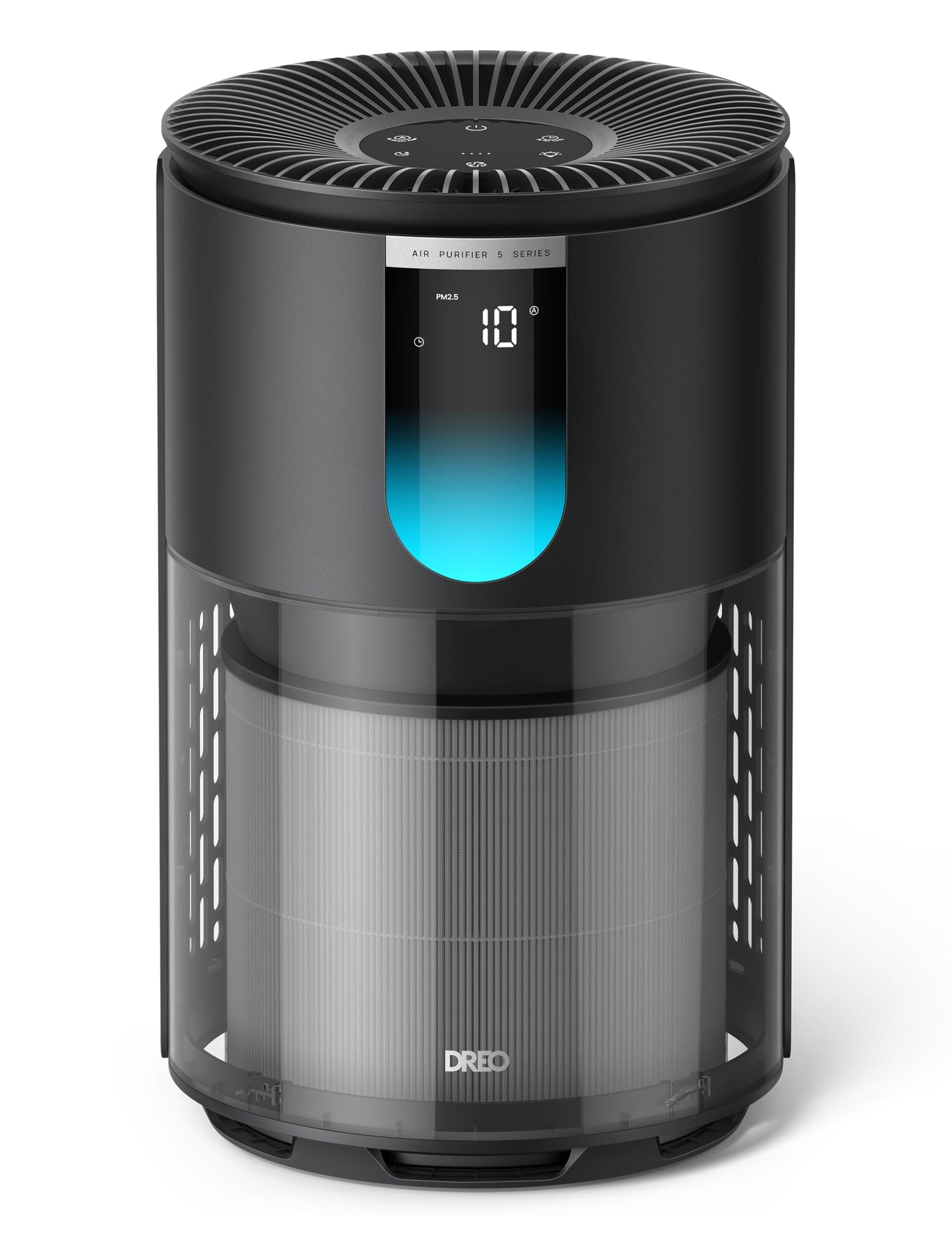 DREO Air Purifier for Home, Up to 1176 ft², Air Cleaner for Large Rooms & Bedrooms, Pets, Smoke, Dust, Pollen & Odors, PM2.5 Monitor, Auto, Turbo