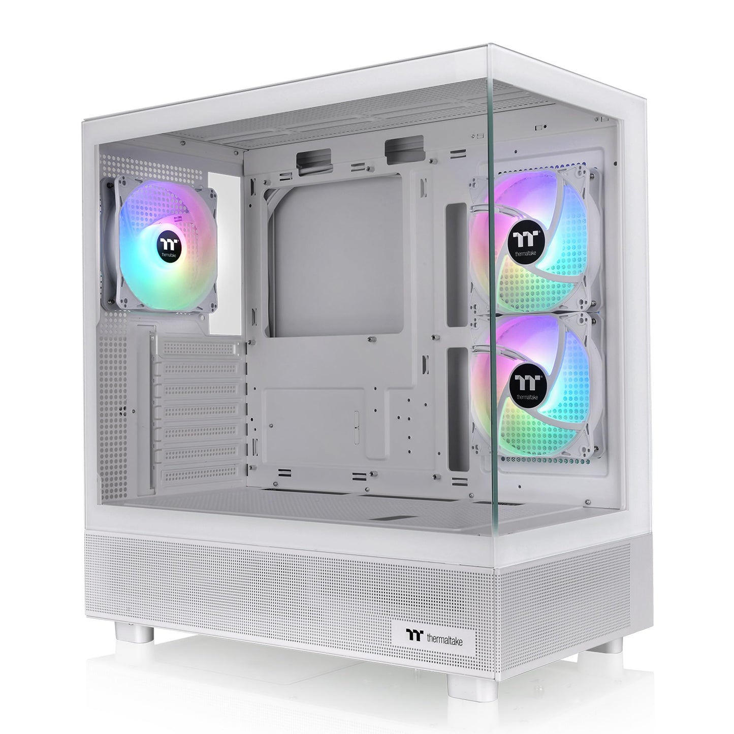 Thermaltake View 270 Plus TG ARGB Snow Mid Tower E-ATX Case; 3x120mm ARGB Fans Included; Support Up to 360mm Radiator; Front & Side Dual Tempered