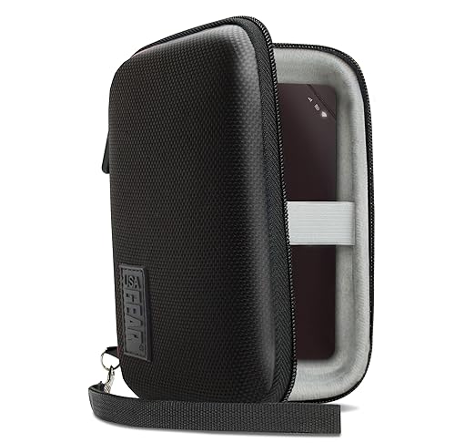 USA Gear Portable WiFi Hotspot for Travel Carrying Case - Internet Booster Case with Wrist Strap Compatible with 4G LTE Wi-Fi Mobile Hotspots from