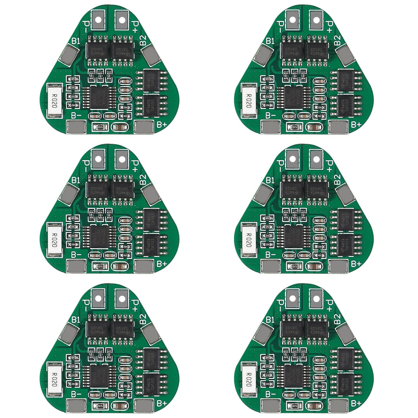 Alinan 6pcs 3S 8A 12V 18650 Lithium Battery Protection Board 10.8V 11.1V 12.6V BMS PCM PCB Overcharge Over-Discharge Protection Module for 3 Li-ion…