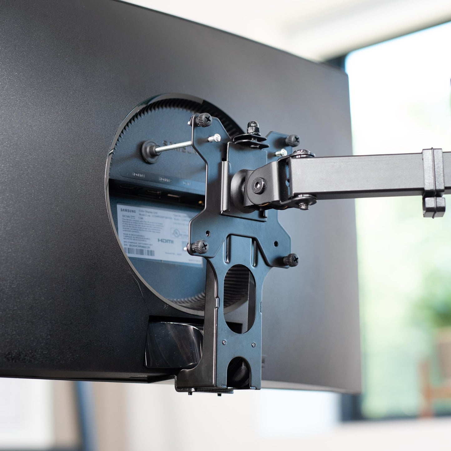 VIVO Quick Attach VESA Adapter Plate Bracket Designed for Samsung CF397 Series and CRG5 Series Monitors, Compatible Curved 24 inch and 32 inch Samsung