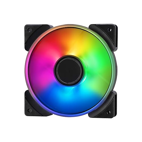 Fractal Design Prisma AL-12 - 120mm Computer Fan - PWM Control - Six addressable RGB LEDs - ARGB - Optimized for Silent Computing and High Airflow
