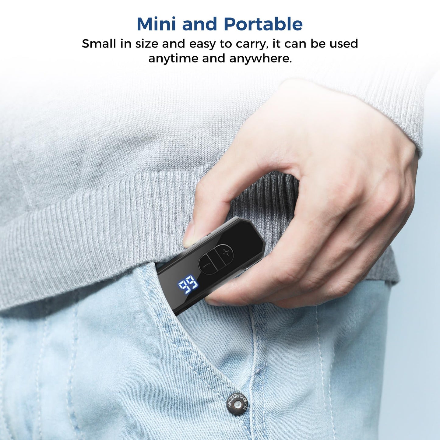 Rechargeable Auto Clicker for iPhone Android, Wireless Screen Tappers for Tiktok, Portable Phone Tapper for Smartphone, Live Broadcasts Likes