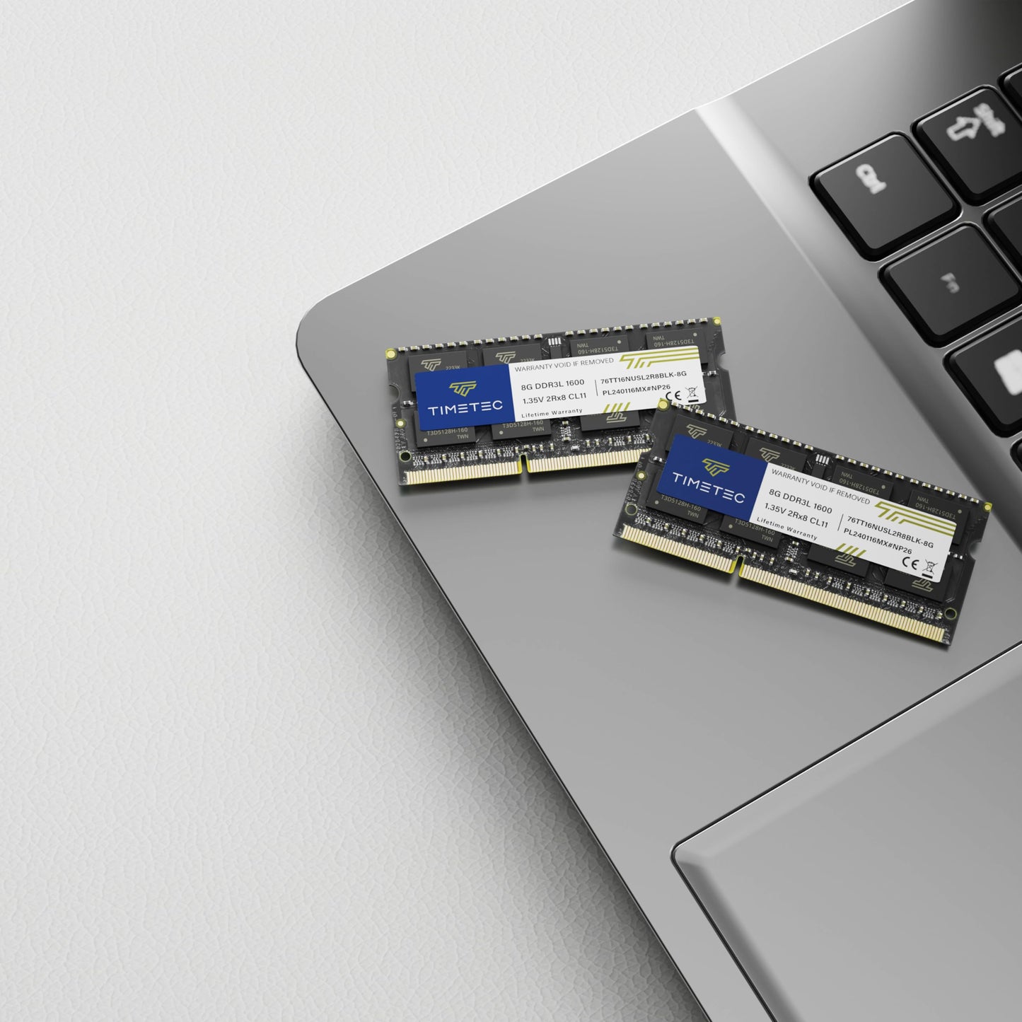 Timetec 16GB KIT(2x8GB) DDR3L / DDR3 1600MHz (DDR3L-1600) PC3L-12800 / PC3-12800 Non-ECC Unbuffered 1.35V/1.5V CL11 2Rx8 204 Pin SODIMM Laptop