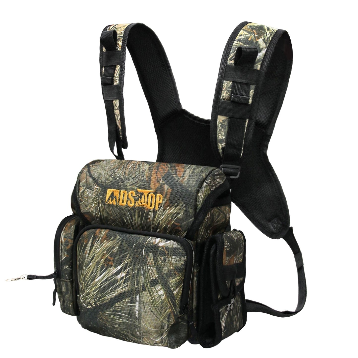 MDSTOP Binocular Harness Chest Pack, Bino Case with Rangefinder Pouch, Bino Harness, Binocular Chest Pack, Bino Bag for Bird