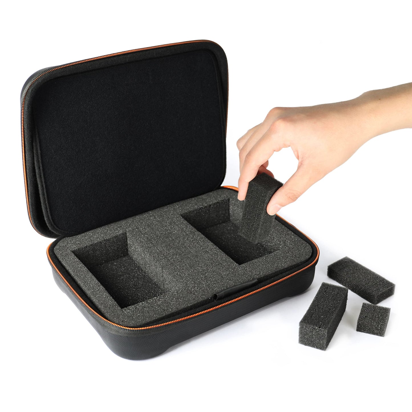USA Gear Camera Monitor Case - 7 Inch Portable Monitor Hard Case with Foam Interior, Water Resistant Exterior Compatible with Neewer 7 Inch, Feelworld