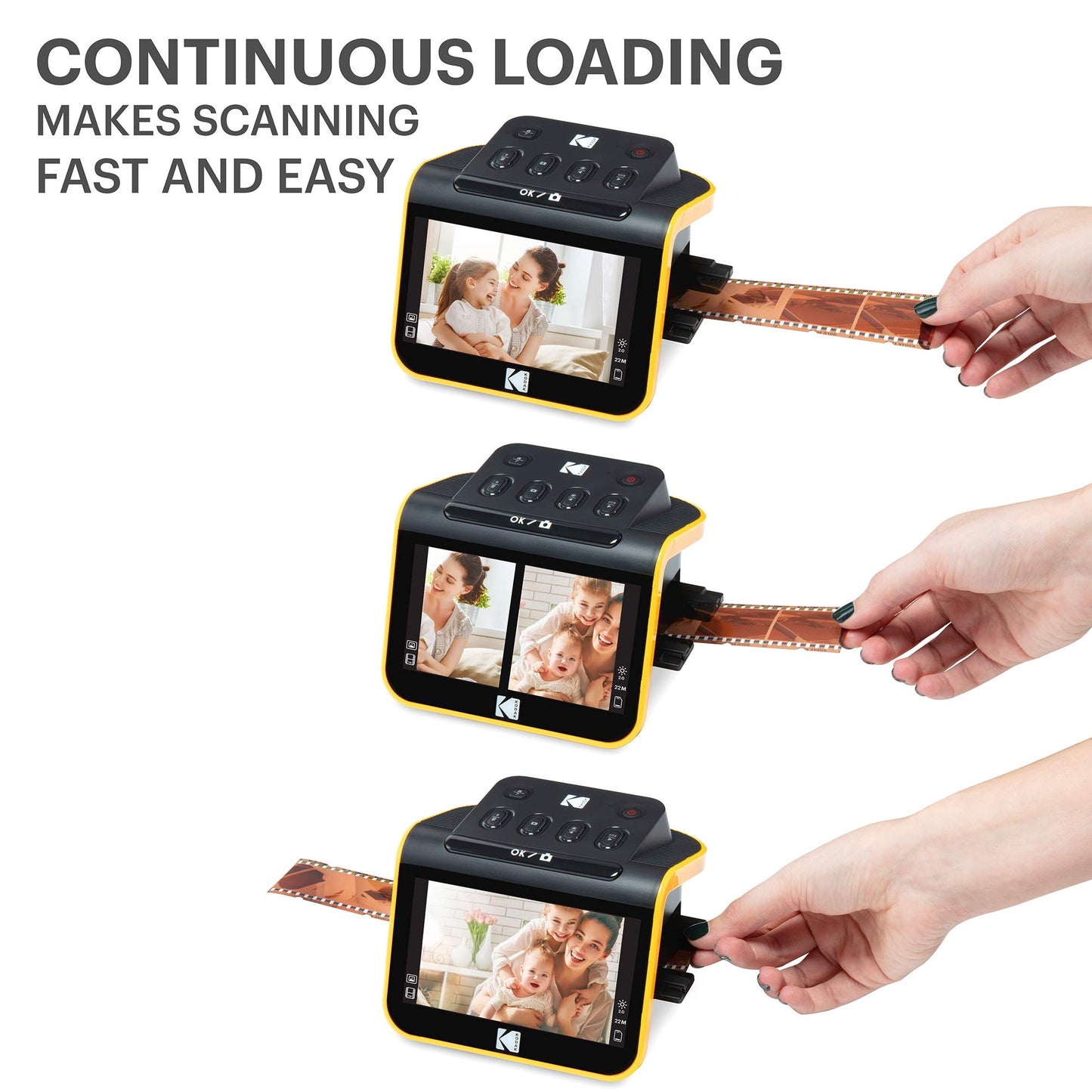 KODAK Slide N Scan Film & Slide Scanner, 22MP, 5" LCD Screen, 135/110/126mm