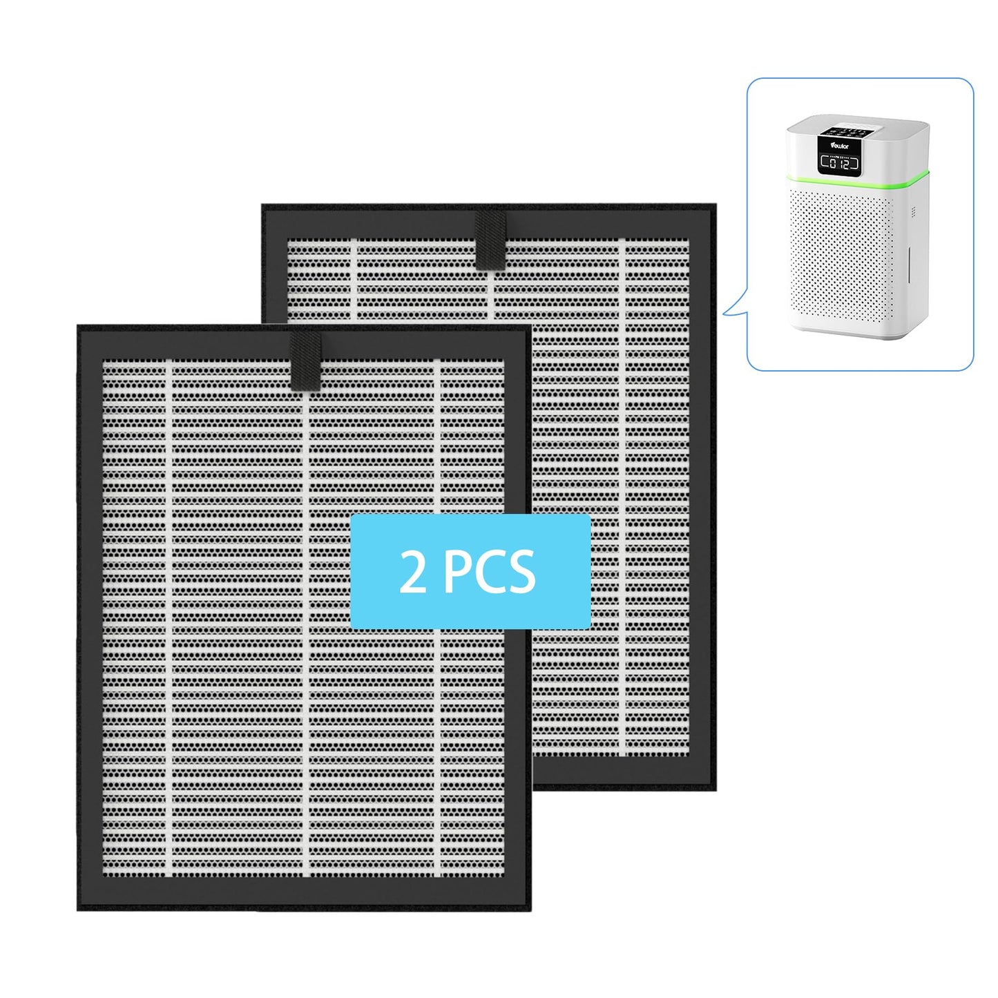 VEWIOR Official ClearAir-A5 Air Purifier Replacement Filter(2 Pack)