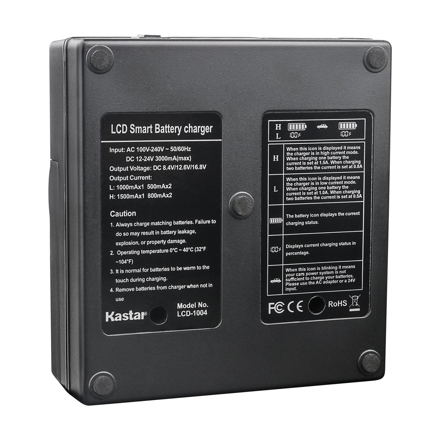 Kastar LCD Dual Fast Charger for Panasonic CGR-D54S CGA-D54S VSK0581 & AG-3DA1 AG-AC90 AG-DVC30 AG-DVC32 AG-DVC33 AG-DVC60 AG-DVC62 AG-DVC63 AG-DVC80