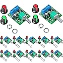 KEAcvise 12-Pack 1803BK/B PWM Motor Speed Controller - 1.8-12V DC Input, 2A Max Output with Adjustable Knob, for Model Cars/DIY Robotics/RC…