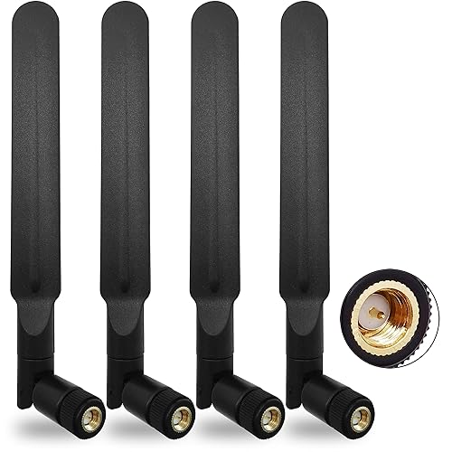 4G LTE Antenna SMA Male 9dbi 700-2700MHz 3G/4G/LTE Universal Wide Band Omni Directional Paddle Antennas for Router Mobile Hotspot Wireless Home Phone