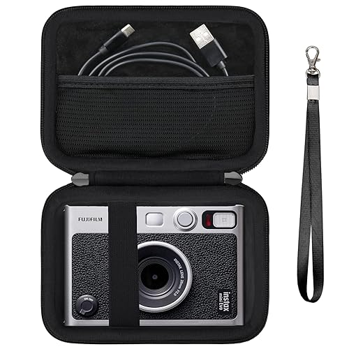 Supmay Hard Carrying Case for Fujifilm Instax Mini EVO Instant Camera, Instax Mini Printer Travel Storage Case with Mesh Pocket Can Store USB Cables