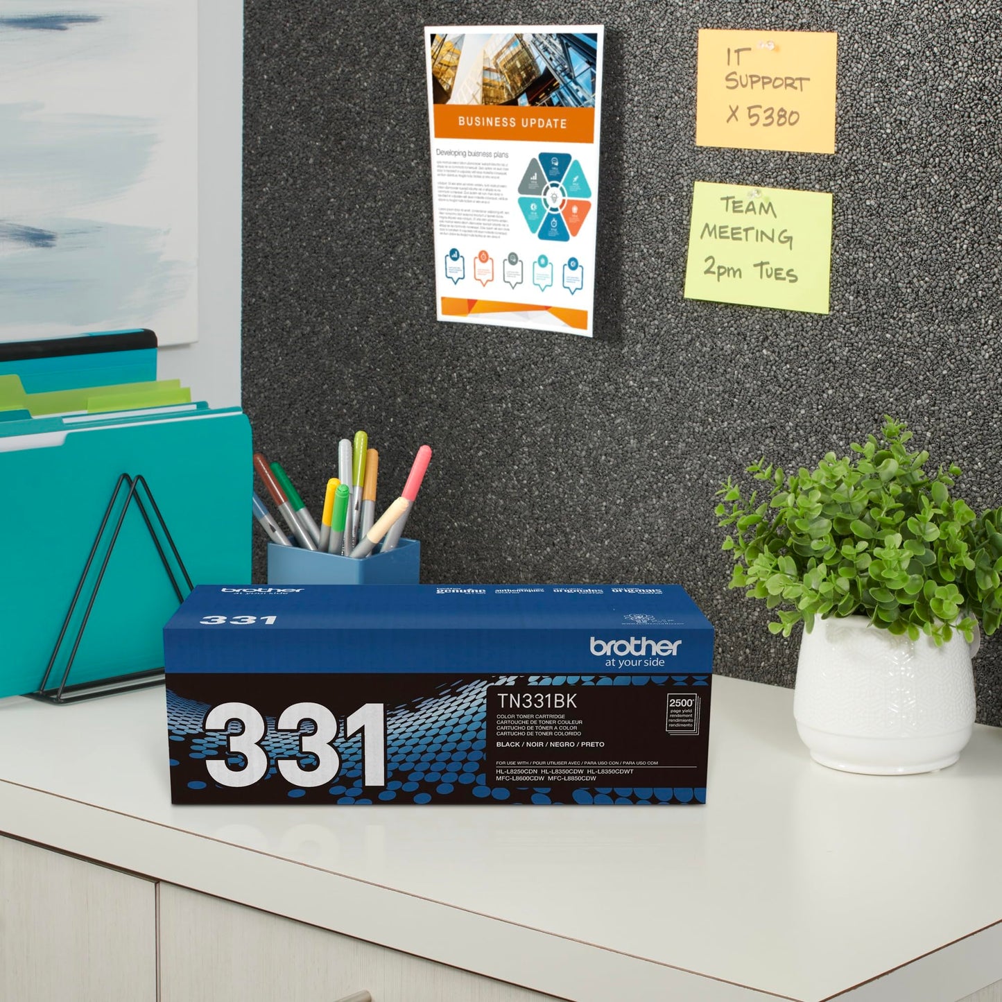 Brother® TN-331BK Toner Cartridge, Black