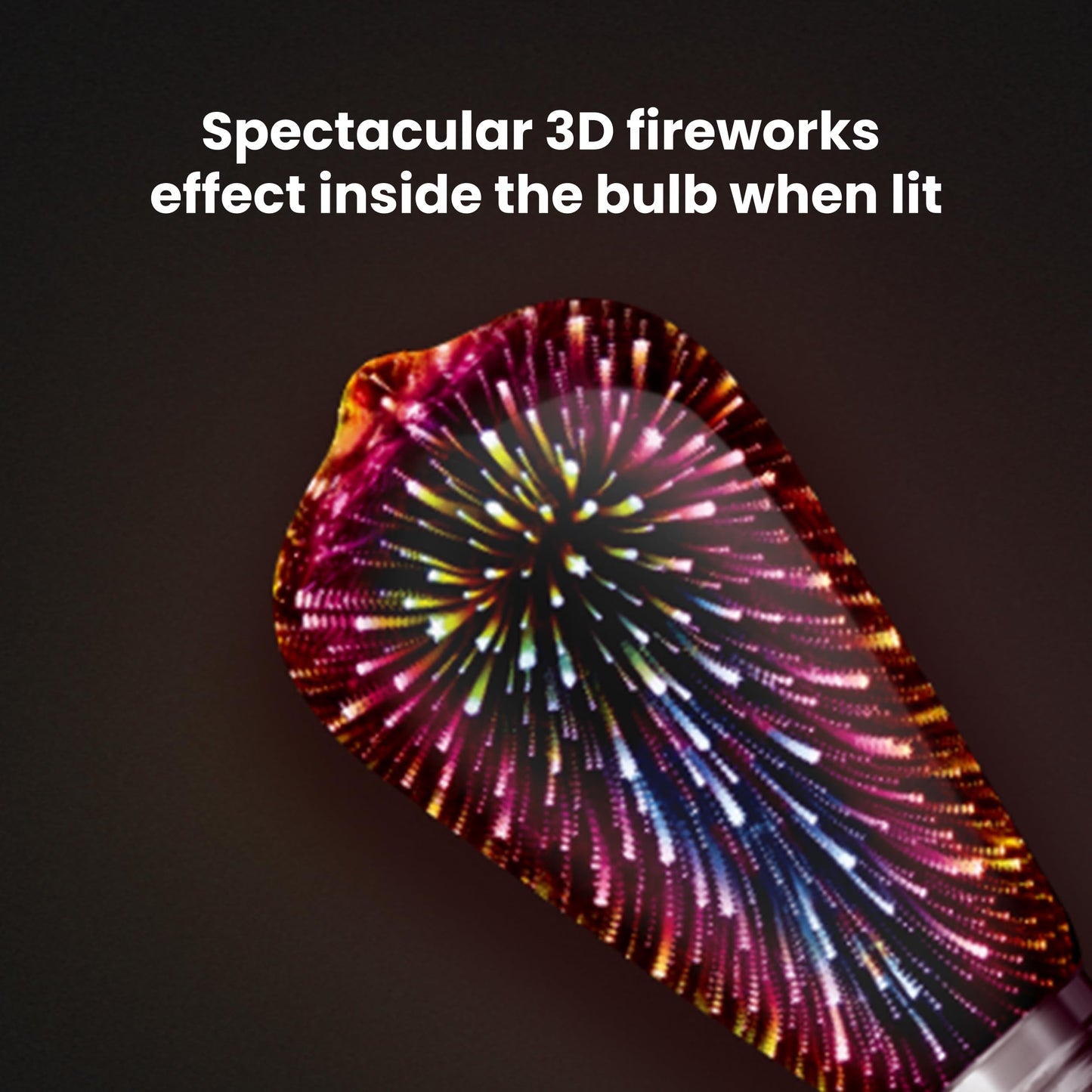 Feit Electric Infinity 3D Fireworks LED Light Bulb, ST19 LED Bulb, ST19/PRISM/LED,1 Count (Pack of 1), Multicolor