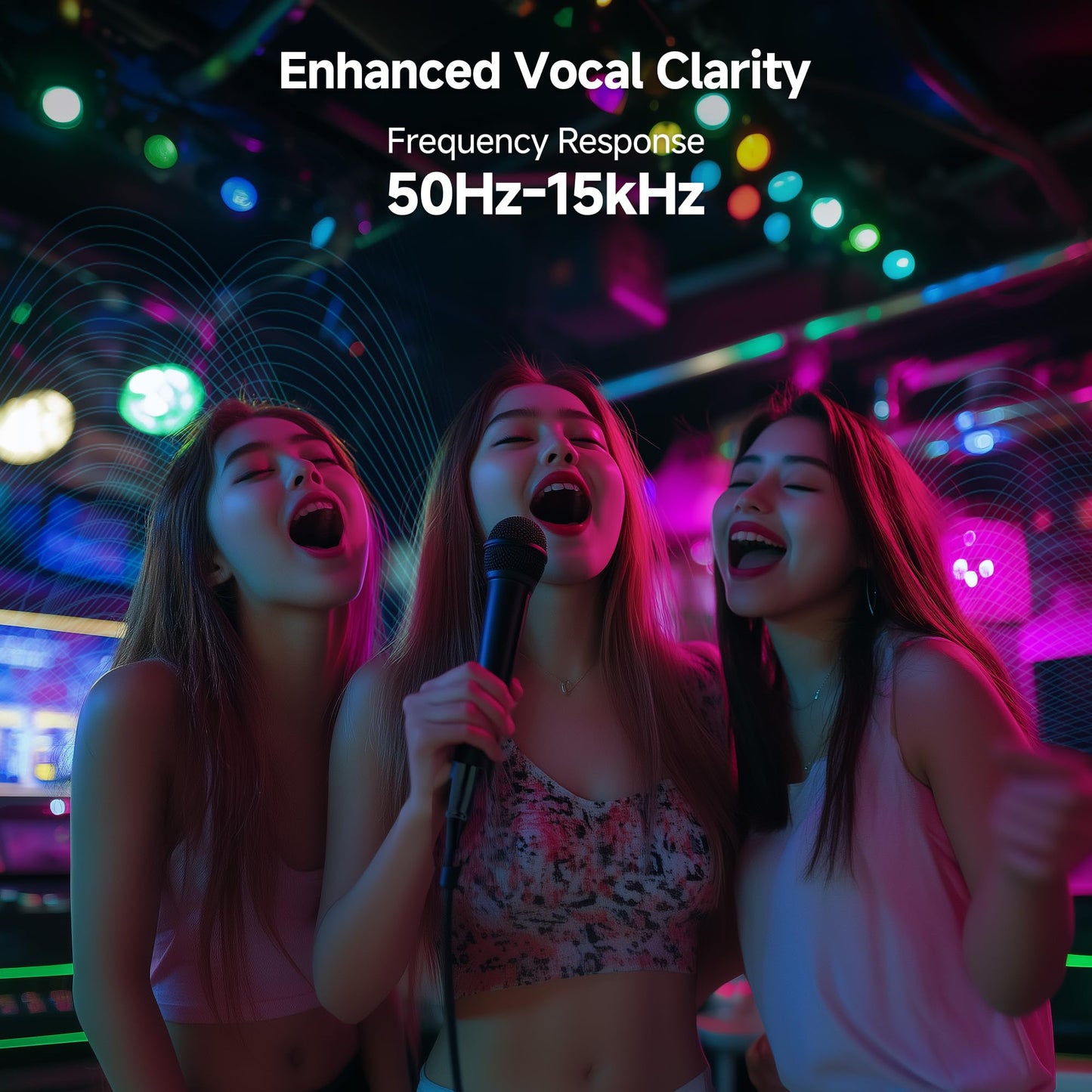 Cable Matters 2-Pack Cardioid Dynamic Vocal Microphones with 15 ft Cable, 6.35mm Wired Microphone for Singing/Singing Machine Karaoke Microphone