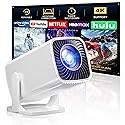 Mini Projector, Portable Proyector Full HD 1080P, Home Theater Projector with 270° Stand, Compatible with Smartphone/TV Stick/Laptop/Game Consoles/USB