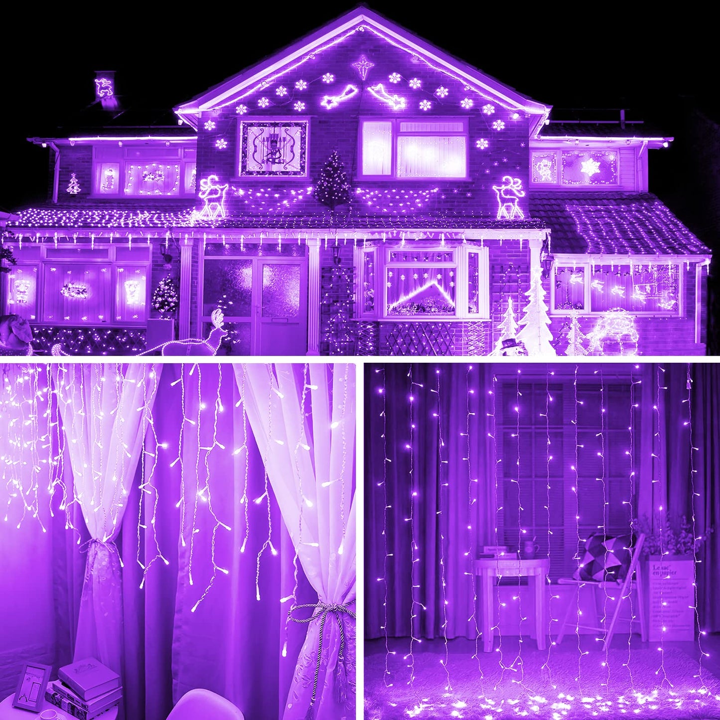 Koxly String Lights, 2 Pack Battery Operated String Lights with Remote Timer Waterproof 8 Modes String Lights for Bedroom,Garden,Party,Xmas Tree