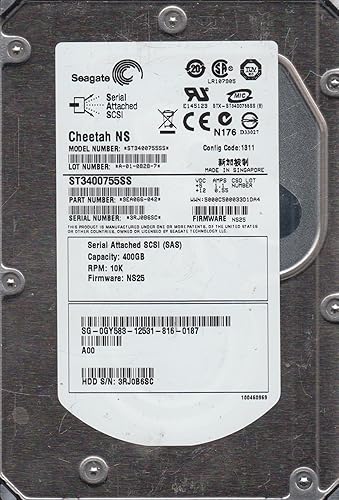 Seagate Cheetah Ns 10K.1 - Hard Drive - 400GB - Internal - 3.5IN - Sas - 10K Rpm