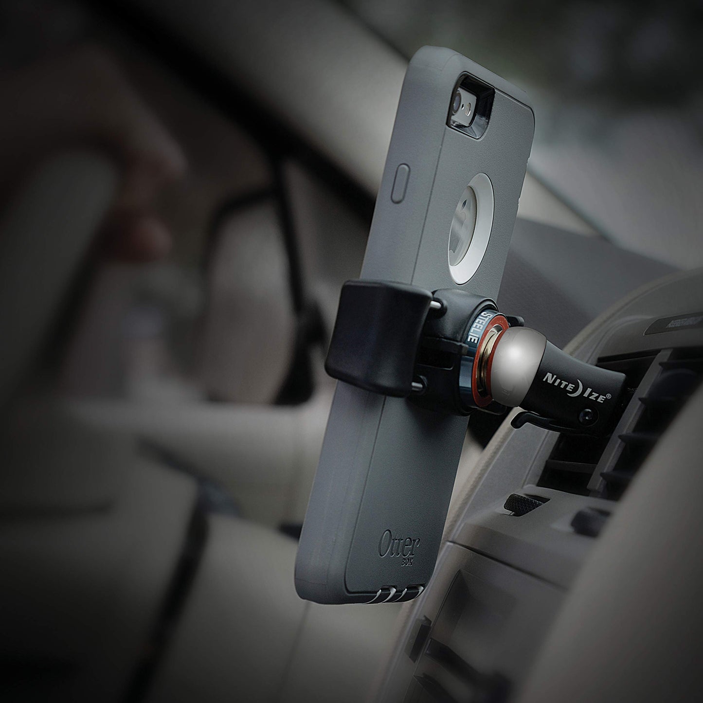 Nite Ize STF-01-R7 Original Steelie FreeMount Bracket - Additional FreeMount for Steelie Magnetic Phone Mounting Systems Black