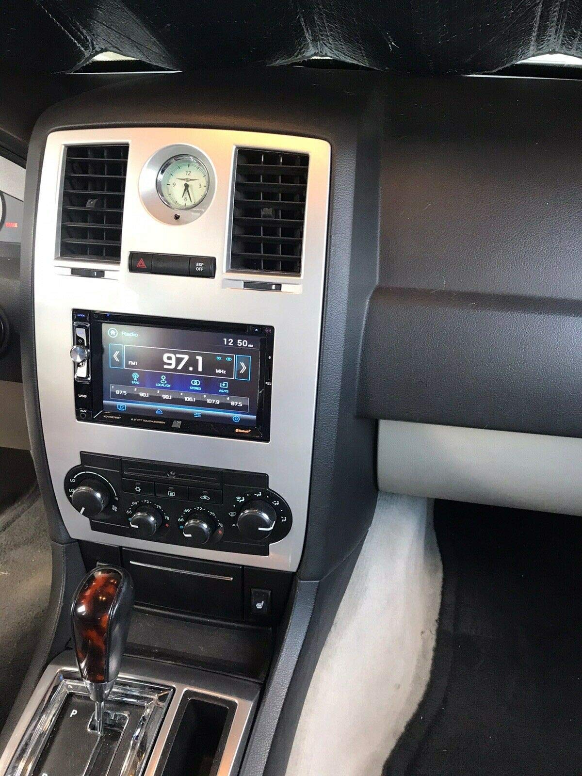 Radio Stereo Car Install Double Din Navigation Silver Bezel + Can Bus Factory Amplified Systems Radio Replacement Wire Harness & Antenna Adapter