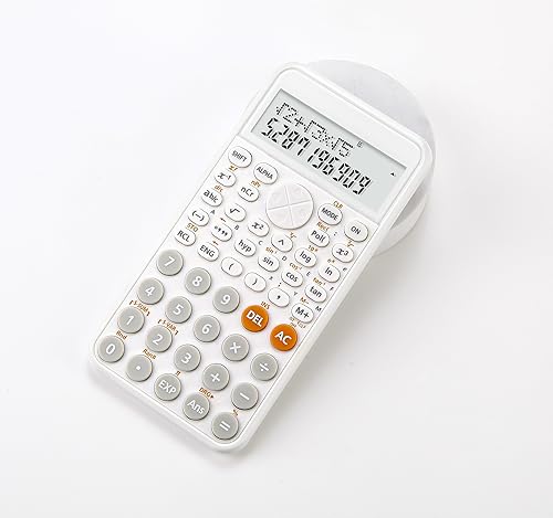Engineering/Scientific Calculator for Students, Multiple Functions- Perfect for Beginner and Advanced Courses, High School or College (White)