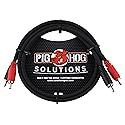 Pig Hog Dual Cable, 3 feet, RCA, Black, (PDRCA03)
