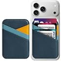 Miroddi for MagSafe Wallet, Magnetic Wallet for iPhone 17/16/15/14/13/12 Series, 0.12” Ultra-Thin Leather Magnetic Phone Card Holder, 3 Card Slots