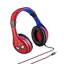 eKids Spiderman Kids Headphones, Adjustable Headband, Stereo Sound, 3.5Mm Jack, Wired, Tangle-Free, Volume Control, Childrens Headphones Over Ear…