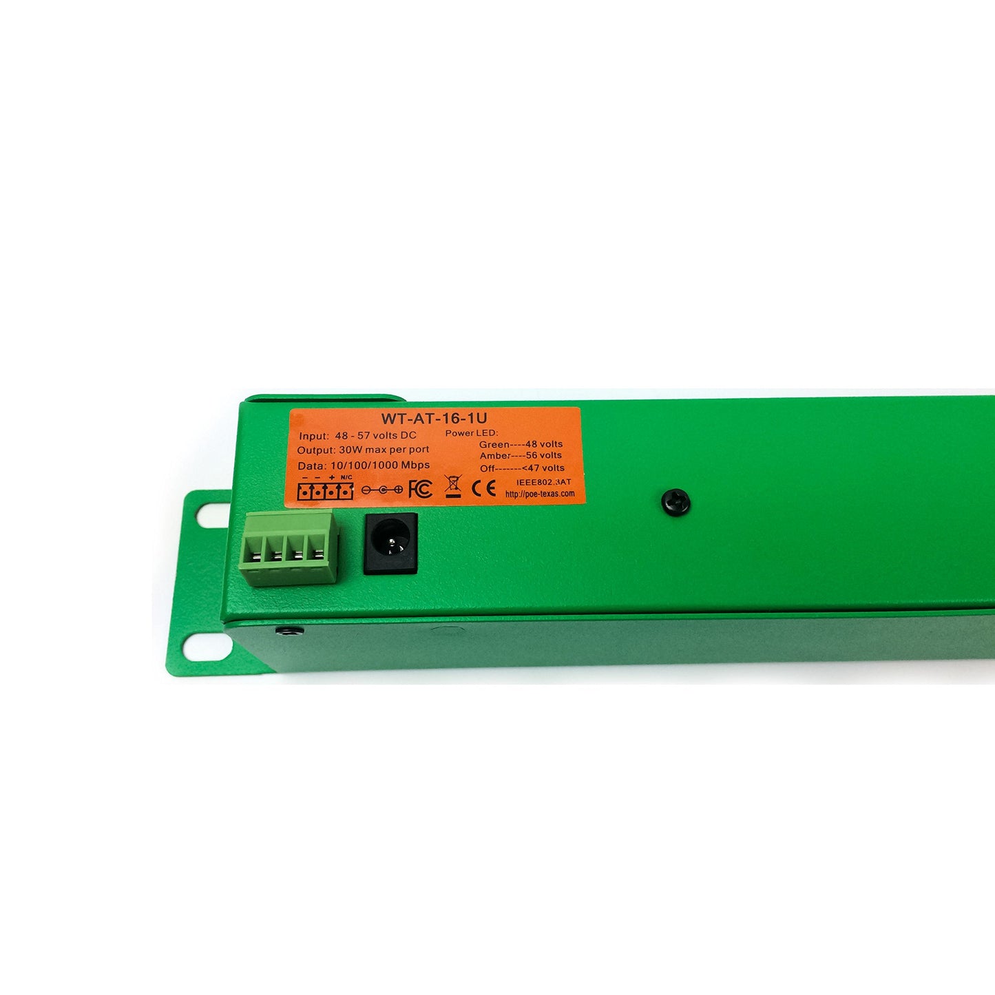 PoE Texas AT-16 | Gigabit 16 Port 802.3at On-Demand Power Over Ethernet Injector for PoE Cameras, IP Phones, WiFi Access Points (Power Supplies Sold