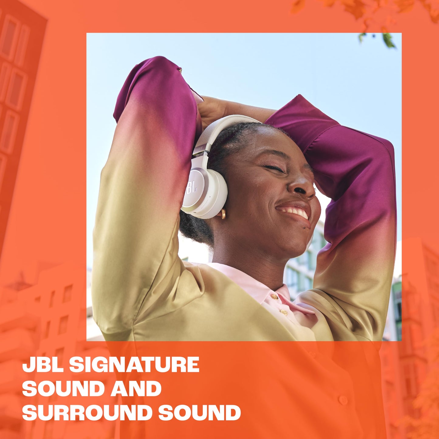 JBL Live 670NC - Wireless On-Ear Headphones with Adaptive Noise Cancelling with Smart Ambient, Up to 65H Battery Life with Speed Charge, Lightweight