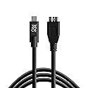 Tether Tools TetherPro USB-C to USB 3.0 Micro-B Cable | for Fast Transfer and Connection Between Camera and Computer | Non-Reflective Black | 15 Feet