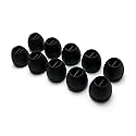 10pcs- (Sn-Sm) Earbuds Eartips Compatible with Skullcandy Smokin' Buds 1 2, Fix, Titan, 50/50, Heavy Medal, FMJ, INK'D, INK'D 2.0 Supreme Sound, NBA…
