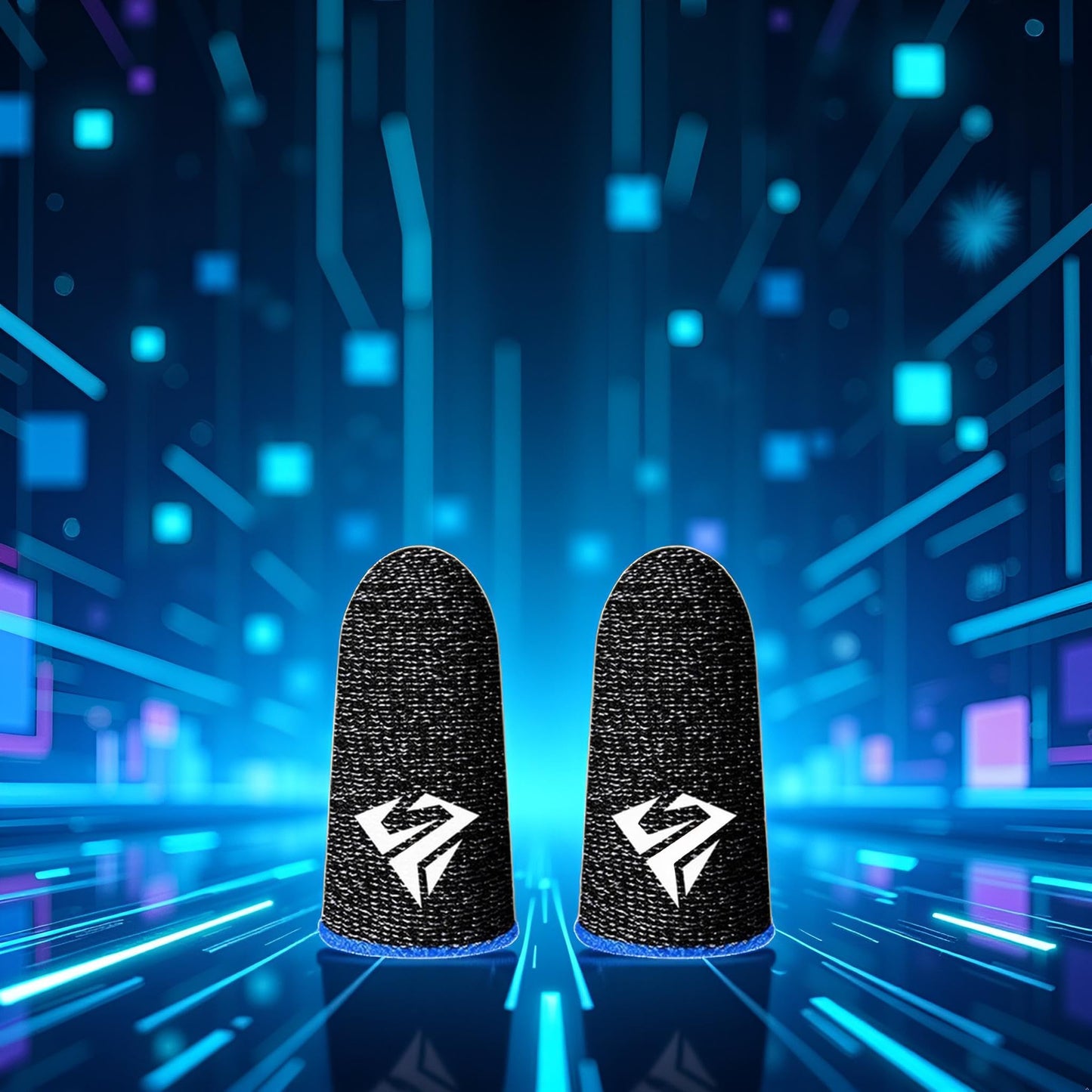 1 Pair for Pubg Mobile Games Gaming Finger Sleeve Breathable Fingertips Sweatproof Fingertip for Mobile Cove Slip Finger Gloves, Cell Phone Gaming