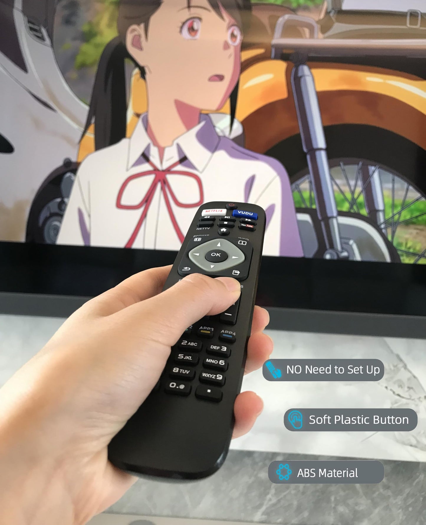 Replacement Remote Control for Philips 29PFL4908/F7 32PFL4908/F7 39PFL2608/F7 46PFL3608/F7 46PFL3908/F7 55PFL6902/F7 65PFL6601/F7 65PFL6601/F7