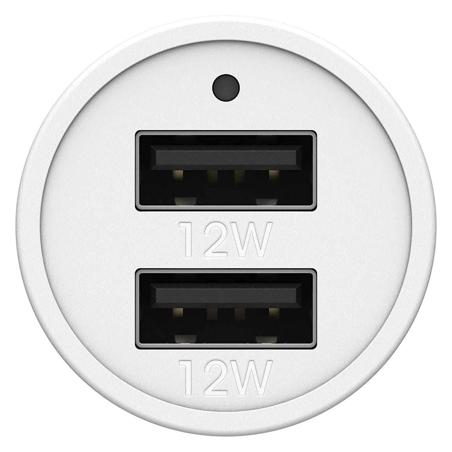 OtterBox USB-A Dual Port Car Charger, 24W Combined - Cloud Dream