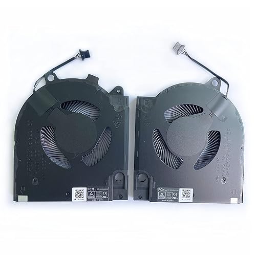 Fleshy Leaf New CPU+GPU Cooling Fan Replacement for Dell 2021year G15 5510 5511 5515 RTX3060 RTX3050 Series DC12V 1A DFSCK22105182Q FN9R 9.6CFM