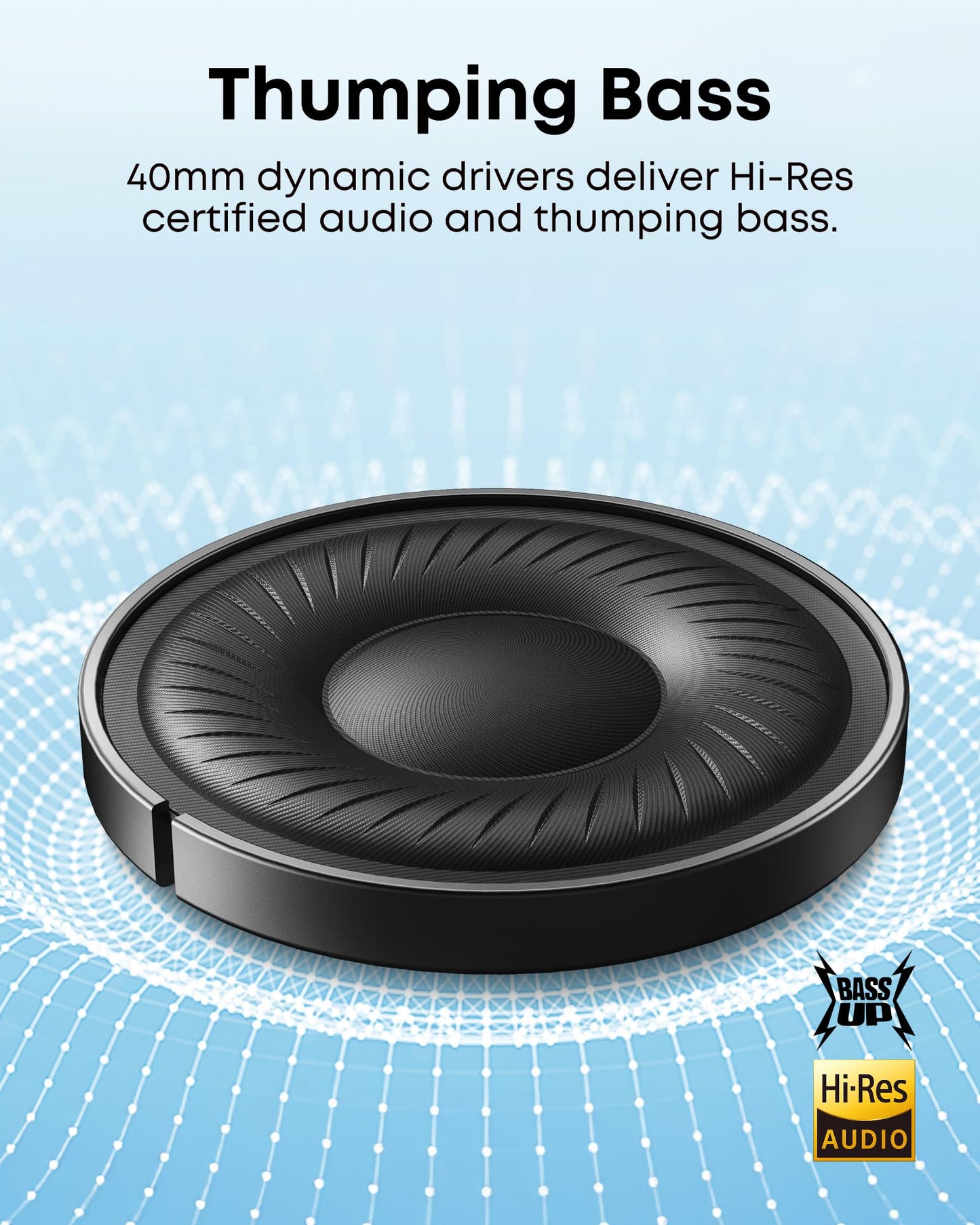 Soundcore by Anker Q20i Hybrid Active Noise Cancelling Headphones, Renewed