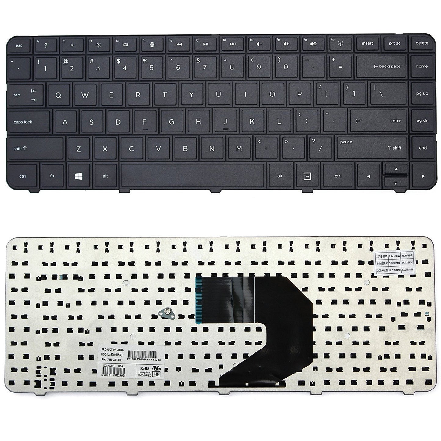 wangpeng® New US Keyboard for HP Pavilion G6 G6-1C62US G6-1D60US G6-1D70US G6-1D73US Black Keyboard New