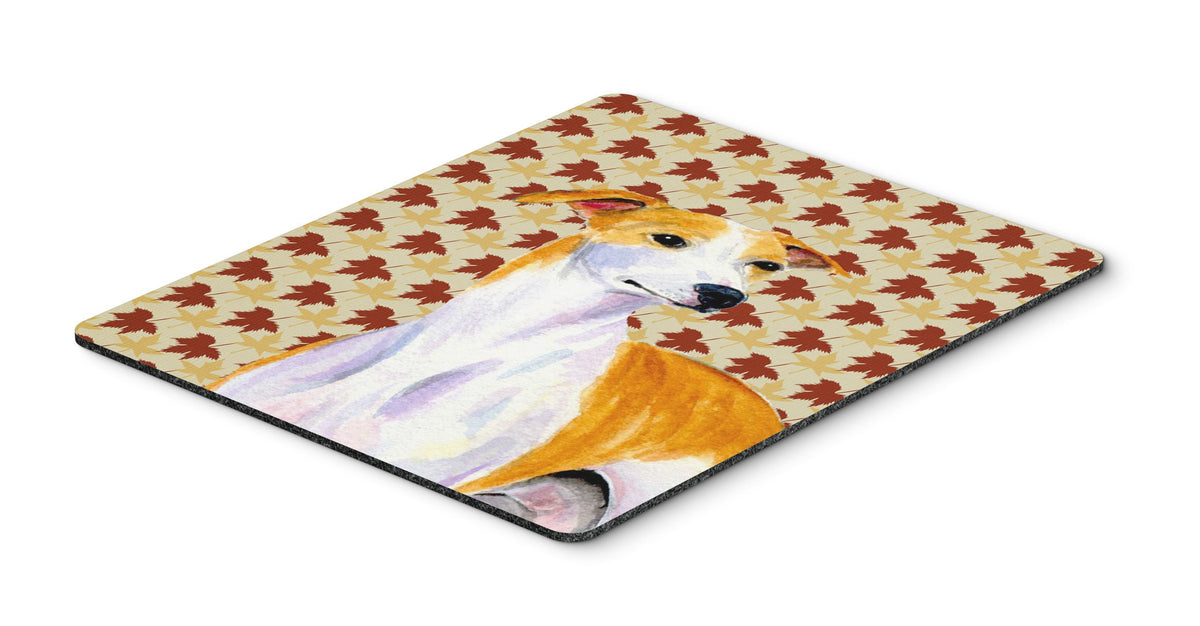 Caroline's Treasures LH9103MP Whippet Fall Leaves Portrait Mouse Pad, Hot Pad or Trivet for Home Office Gaming Working Computers Laptop Mouse