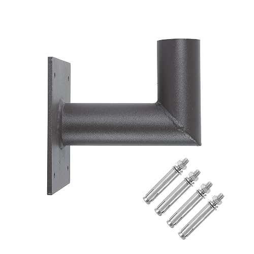 Wall Mount L Shape Bracket for Slip Fit Light LED Parking Lot Lights Shoebox Pole Lighting for Street Area Stadium (2 3/8inch-90 Degree Angle)