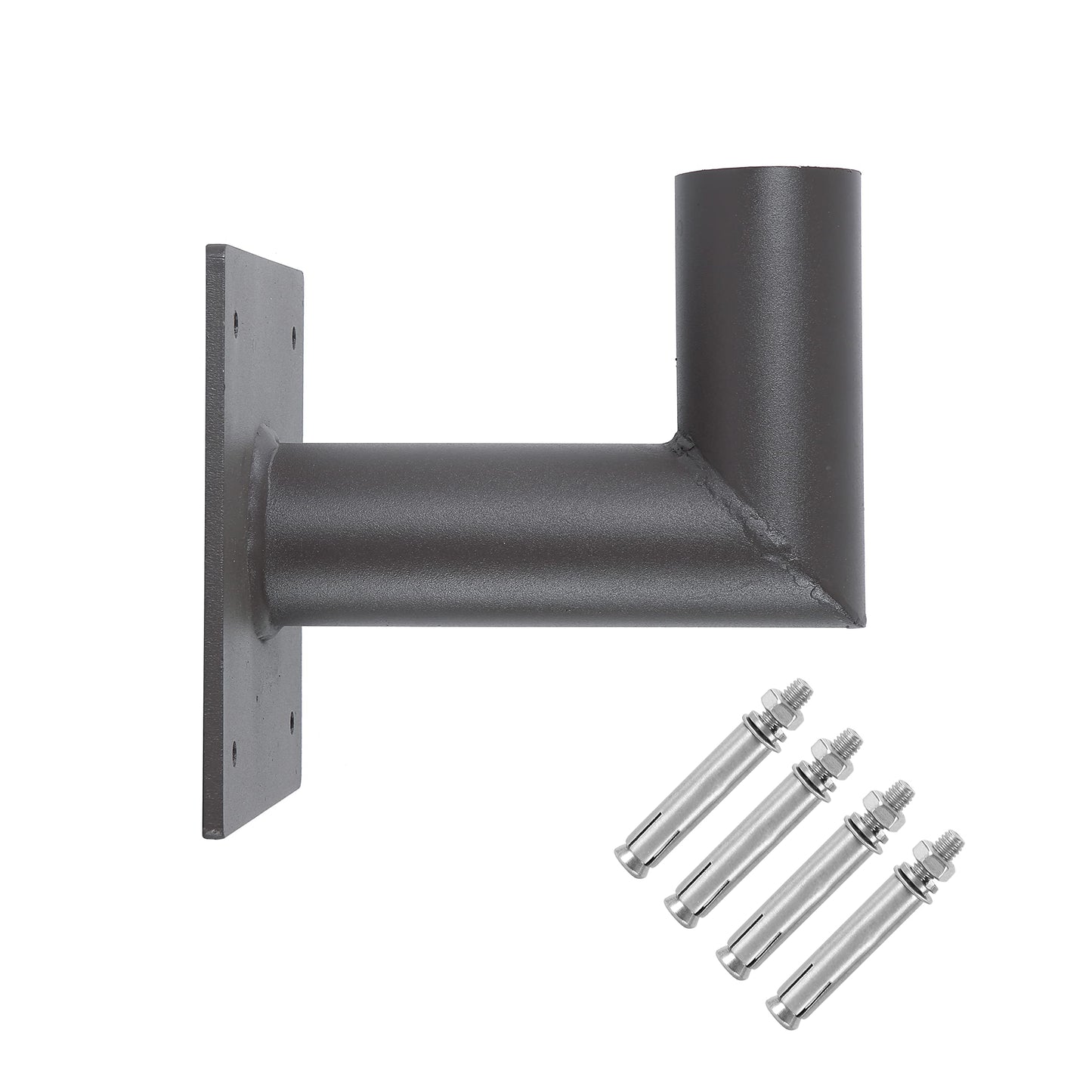 Wall Mount L Shape Bracket for Slip Fit Light LED Parking Lot Lights Shoebox Pole Lighting for Street Area Stadium (2 3/8inch-90 Degree Angle)