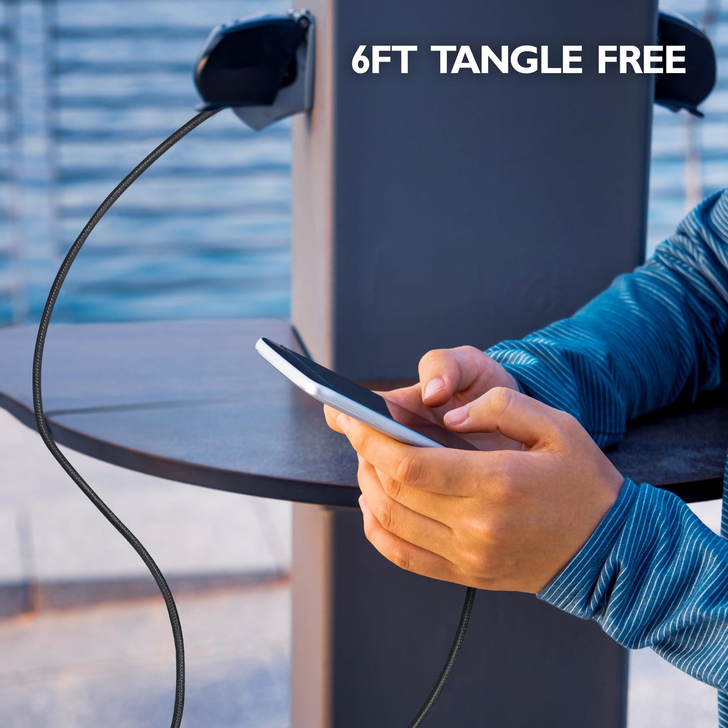 Celltronix Titanium 6FT Fast Charging Tangle Free Heavy Duty Micro to USB Cable. Built to Last! Includes Sync+Charge & Aluminum Tips for Optimum