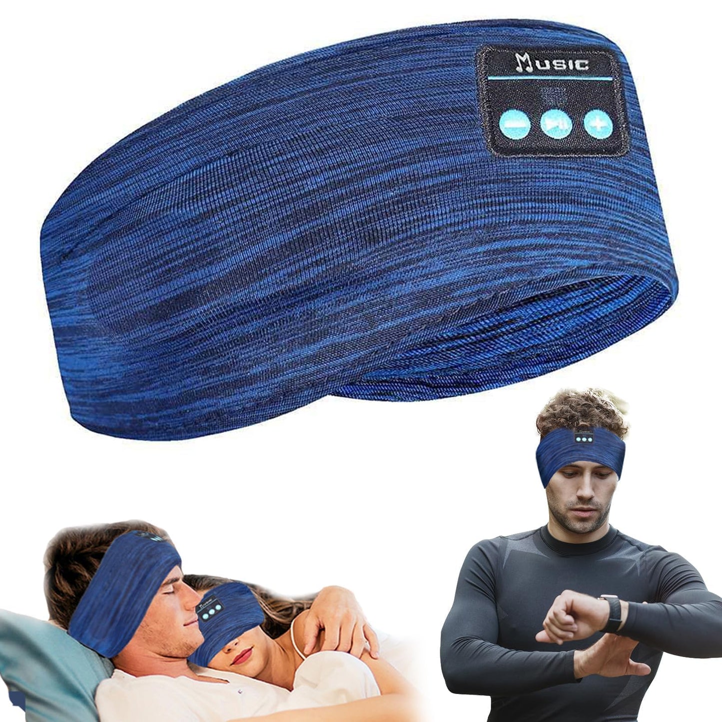 SANNWEEN Bluetooth Headphones, Sleep Headphones Headband Wireless for Sleeping Side Sleepers - Adjustable Sleep Headphone, and Bluetooth Headbands…