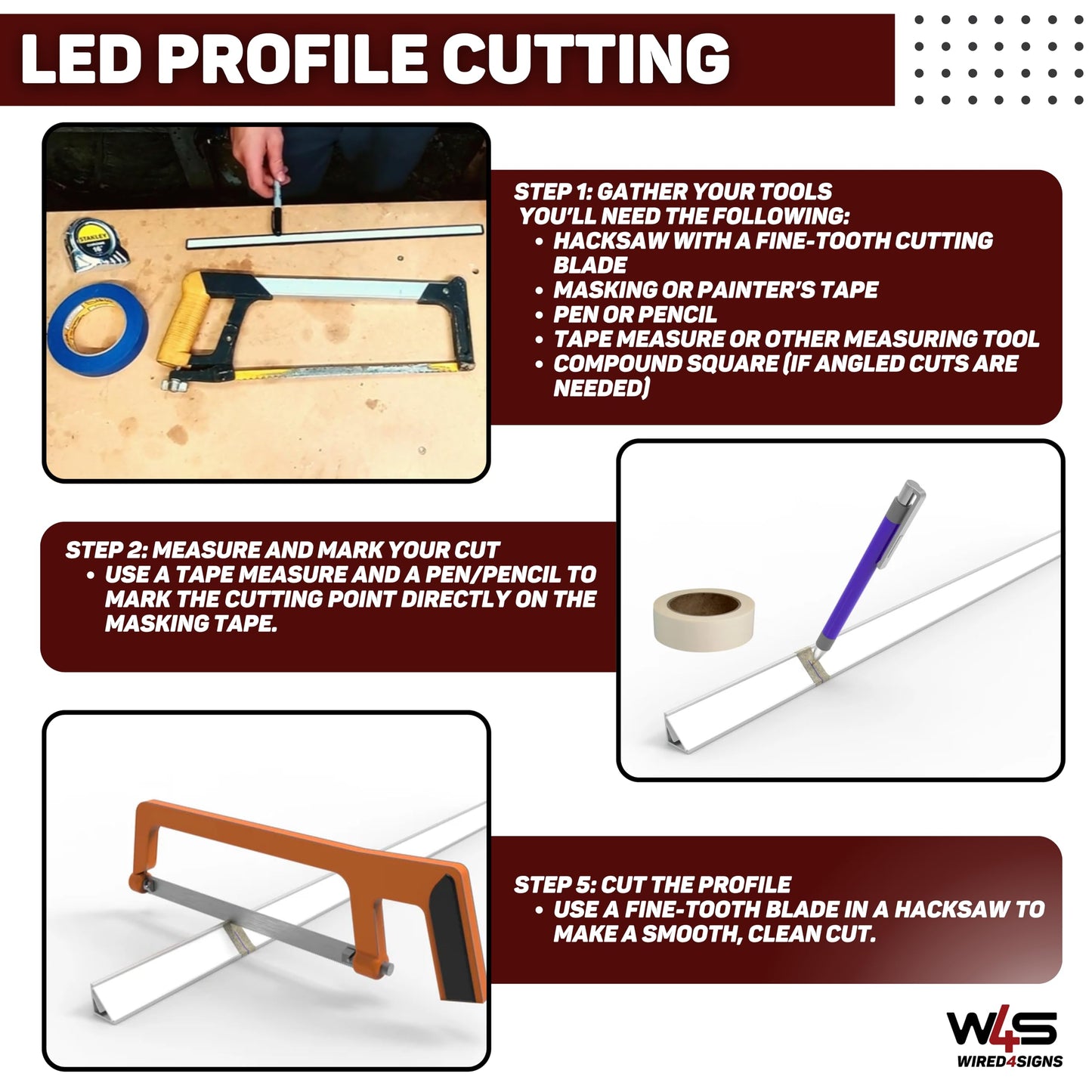 Wired4Signs USA White LED Tile Light Strip Kit 24V Nicho Series Waterproof Corner Lighting for Shower Bathroom Kitchen Inside Tile Corners Aluminum