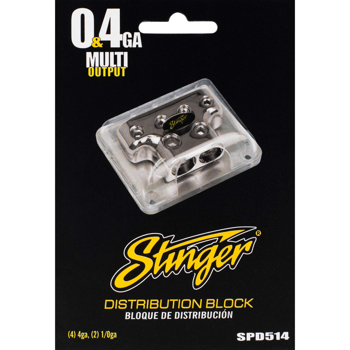 Stinger SPD514 PRO Series Power or Ground Distribution Block with ShocKrome Finish