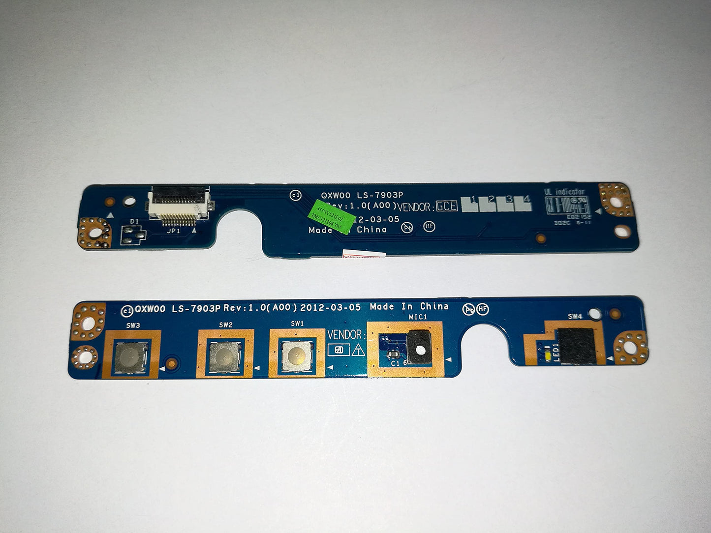 SOUTHERNINTL New Replacement for DELL Latitude E5430 Switch Board Power Switch & Volume Control Board LS-7903P QXW00