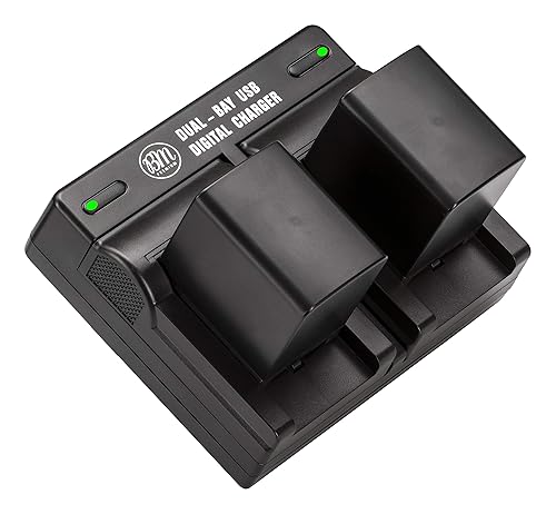 BM 2 BP-820 Batteries and Dual Battery Charger for Canon VIXIA HF G50, HF G60, HF G70, XA40, XA45, XA50, XA55, HFG30, HFG40, HFM301, HFM41, HFM400