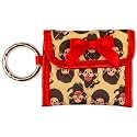 Sonix Quilted Earbud Pouch | Premium Cotton Bag Charm for AirPods, Keychain Storage Case Cover with Carabiner Ring | Monchhichi AOP Latte